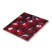 Rode Pomegranaatzaad Tegeltje (Zijkant)
