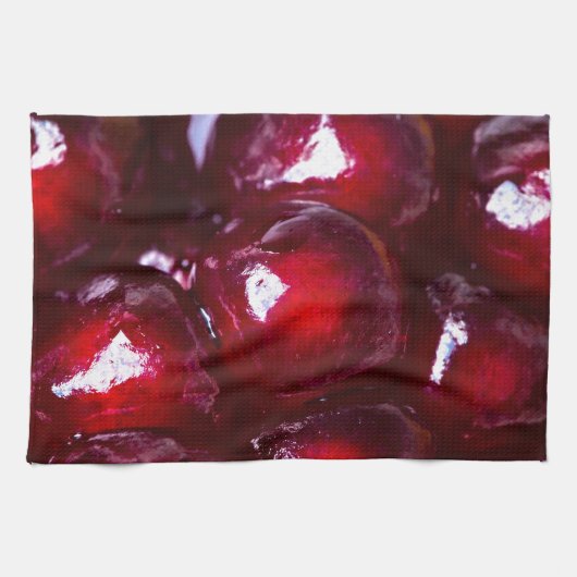 Rode Pomegranaatzaad Theedoek (Horizontaal)