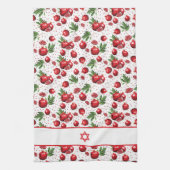 Rode Pomegranaten op om het even welke Achtergrond Theedoek (Verticaal)