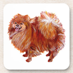Rode Pomeranian Bier Onderzetter