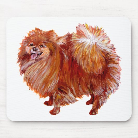 Rode Pomeranian Muismat (Voorkant)