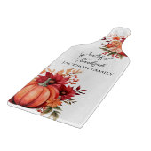 Rode Pompoen Aangepaste Thanksgiving Snijplank (Hoek)