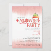 Rode Pompoen Spooky Halloween Party Uitnodiging (Voorkant)