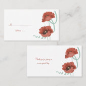 Rode ponden Weddentafel Plaatskaartje (Voorkant / Achterkant)