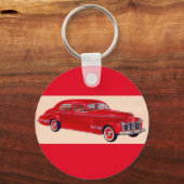 rode Pontiac Torpedo Sleutelhanger (Voorkant)