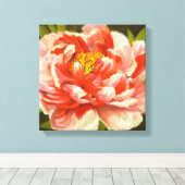 Rode pony canvas afdruk (Insitu (Houten vloer))