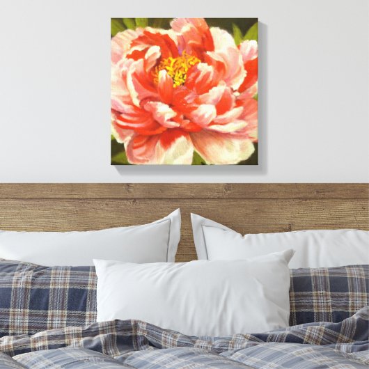 Rode pony canvas afdruk (Insitu (Slaapkamer))