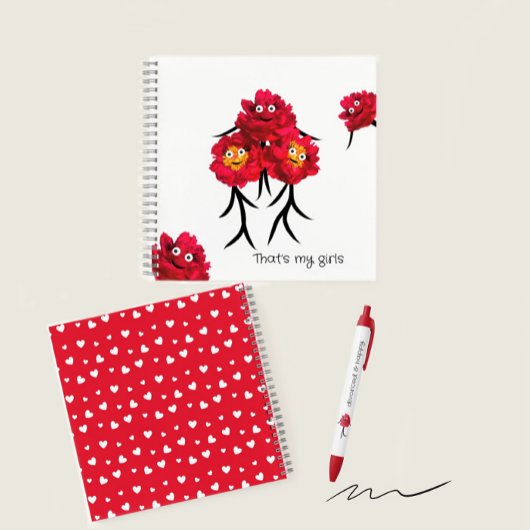 Rode pony zwarte inkt pen