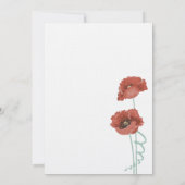 Rode pony's Wedding Jubileum Party nodigt uit Kaart (Achterkant)