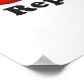 Rode Poo Republikein - Poster (Hoek)