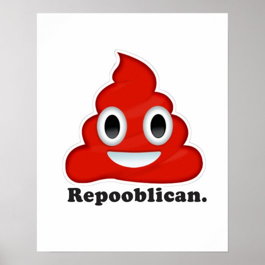 Rode Poo Republikein - Poster (Voorkant)