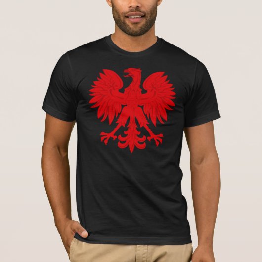 Rode Poolse adelaar T-shirt (Voorkant)