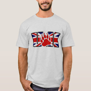 RODE POOT OP DE V.K-VLAG V.K-BEER T-SHIRT