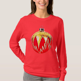 Rode Pop Art Style Christmas Ornament Art Shirt