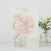 RODE POPPELSTROOM BRIEFPAPIER (Staand voorkant)