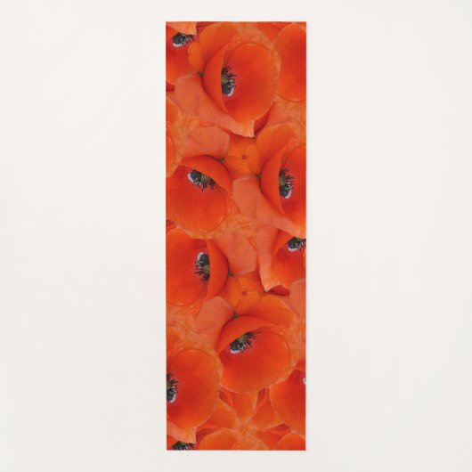 Rode poppenkatroon yogamat (Voorkant)