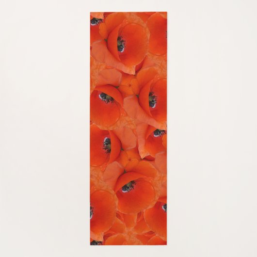 Rode poppenkatroon yogamat (Achterkant)