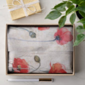 RODE POPPIËNTEN GEMENGDE MEDIA DECOUPAGINA TISSUEPAPIER (Geschenk)