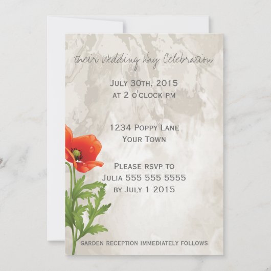 RODE POPPIËNTEN KAART (Achterkant)