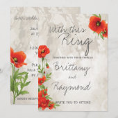  RODE POPPIËNTEN KAART (Voorkant / Achterkant)