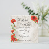  RODE POPPIËNTEN KAART (Staand voorkant)