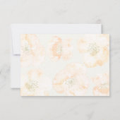  Rode Poppies bloemenbruiloft RSVP-kaart RSVP Kaartje (Achterkant)