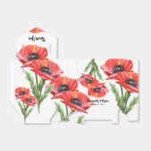 Rode Poppies Bruiloft Favor Box Bedankdoosjes (Uitgevouwen)