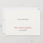  Rode Poppies florale bruiloft Dank je Bedankkaart (Achterkant)