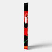 Rode poppies op zwarte achtergrondafbeelding Case-Mate iPhone case (Achterkant / Rechts)