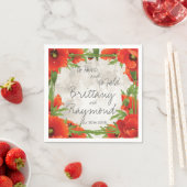  RODE POPPIES PAPIER NAPKINS SERVET (Insitu)