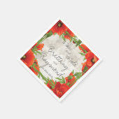  RODE POPPIES PAPIER NAPKINS SERVET (Hoek)