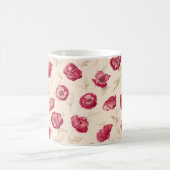 Rode poppies patroon mok (Center)