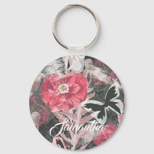 Rode poppies. sleutelhanger