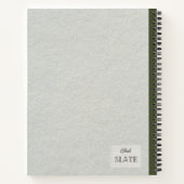 Rode Poppy Bloem Gepersonaliseerde Compositie Notitieboek (Achterkant)