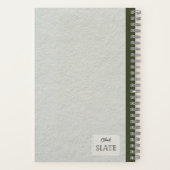 Rode Poppy Bloem Gepersonaliseerde Compositie Notitieboek (Achterkant)