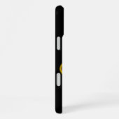 RODE POPPY IN BLACK RUBY GEMSTONE MONOGRAM iPhone HOESJE (Rechterkant)