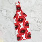 Rode Poppy Patroon Floral Paddle Snijplank