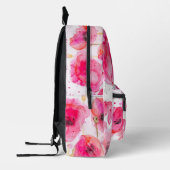 Rode Poppy Poppies Waterverf Meisjes Rugzak (Links)