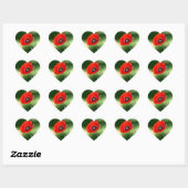 Rode poppyseed Sticker (Vel)