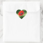 Rode poppyseed Sticker (Tas)