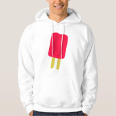 Rode Popsicle Mannen Hoodie (Voorkant)
