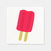Rode Popsicle papieren servetten (Voorkant)
