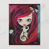 "Rode portret" Briefkaart (Voorkant)