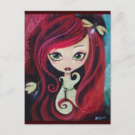 "Rode portret" Briefkaart (Voorkant)