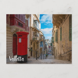 Rode  postbus op Malta Briefkaart