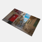 Rode  postbus op Malta Deurmat (Schuin)