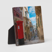 Rode postbus op Malta Fotoplaat (Voorkant)