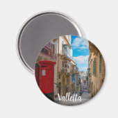 Rode postbus op Malta Magneet (Voorkant / Achterkant)