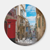 Rode  postbus op Malta Magneet (Voorkant)