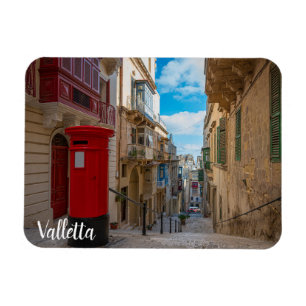 Rode  postbus op Malta Magneet